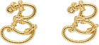 Burberry Gold Small Nautical Knot Stud Earrings