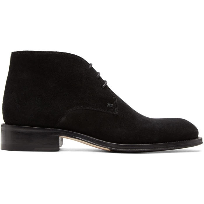 Photo: Brioni Black Suede Mosley Military Boots