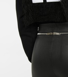 Givenchy - High-rise slim leather pants