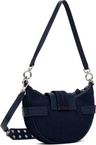 GANNI Navy Denim Small Bucky Crossbody Bag