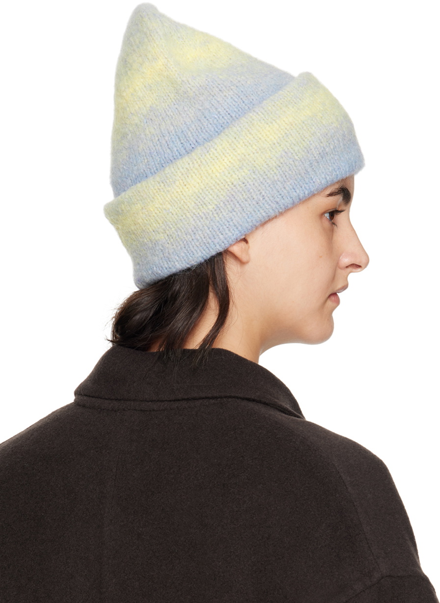 rag & bone Blue & Yellow Holly Beanie Rag and Bone display picture 3