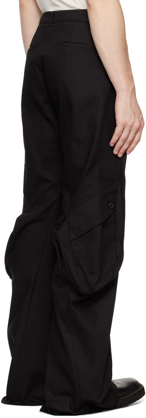 CARNET-ARCHIVE Black Lump Cargo Pants