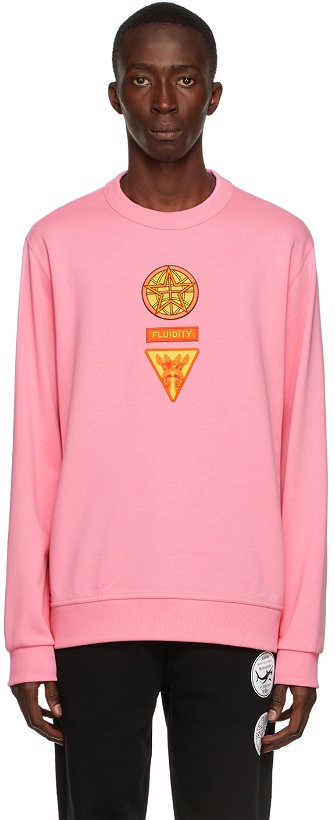 Photo: Burberry Pink Badge Appliqué Sweatshirt