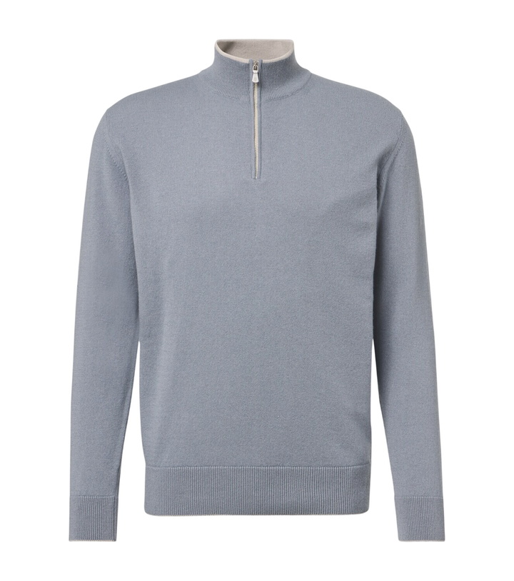 Photo: Eleventy Cashmere half-zip sweater