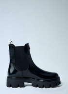 Prada Logo Plaque Ankle Boots