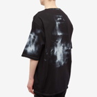 Balmain Men's X-Ray Raw Edge T-Shirt in Black/White