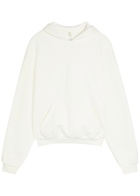 Skims Classic Hooded Cotton-blend Sweatshirt Off White