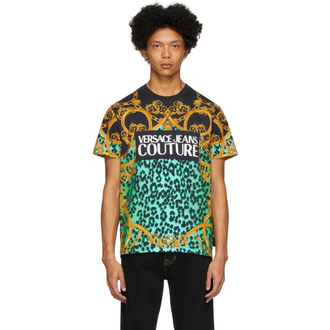 Photo: Versace Jeans Couture Green Leo Chain T-Shirt