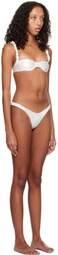Isa Boulder SSENSE Exclusive White Chunky Rope & Highweave Bikini