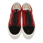 Vans Red and Black OG Old Skool LX Sneakers