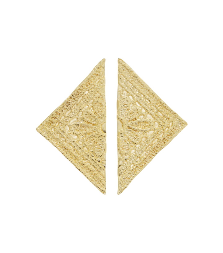 Photo: Ysso Triyono 24kt gold-plated earrings