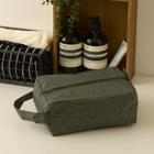 HAY Grid Wash Bag - Small in Dark Green 