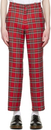 Manors Golf Red Polyester Trousers