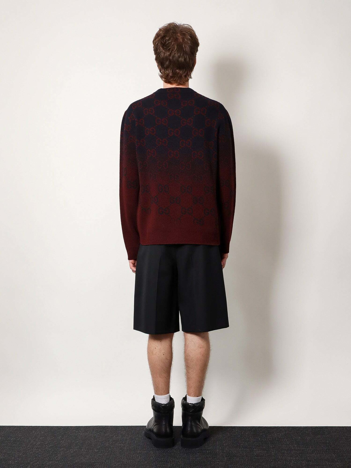 Gucci Sweater Blue Mens Knitwear Gucci