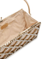 Rosantica Garofano Crystal-embellished Satin Shoulder bag - Gold - One Size