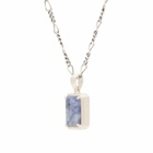 Serge DeNimes Men's Blue Jasper Necklace in Silver 