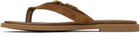 rag & bone Brown Gia Italian Suede Thong Sandals