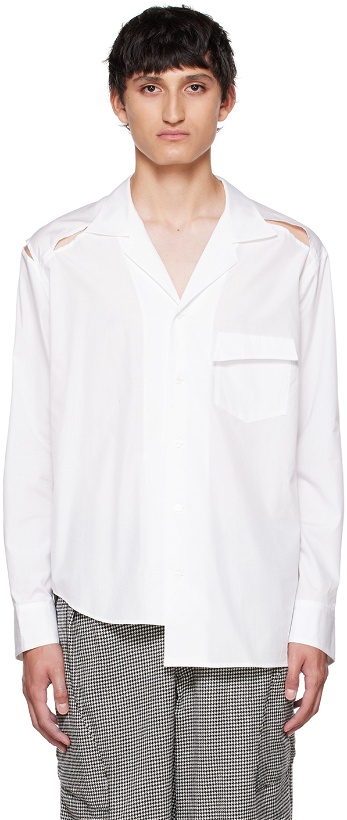 Photo: Sulvam White Slash Shirt