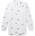 Comme des Garçons SHIRT - Camp-Collar Printed Cotton-Poplin Shirt - White