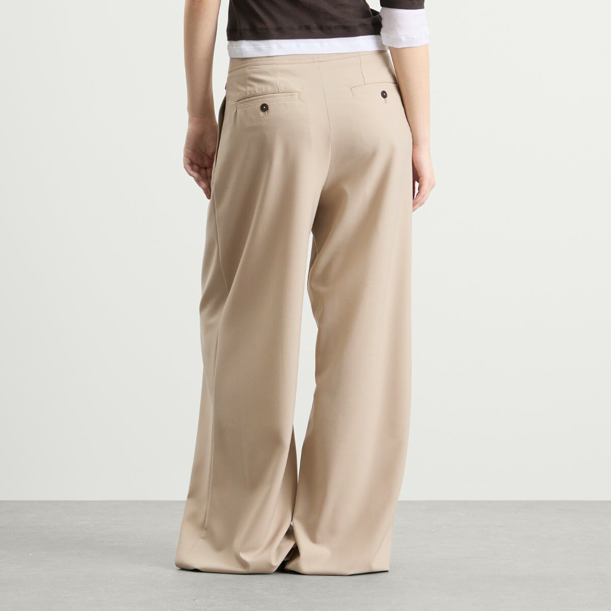 Closed Women's Wenda Wide Leg Trousers in Clay Beige
