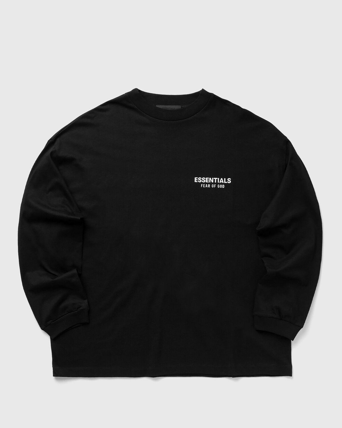 Fear Of God Essentials Jersey Long Sleeve T Shirt Black Fear Of God ...