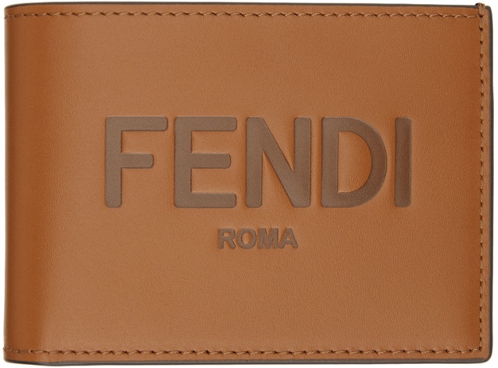 Photo: Fendi Brown Logo Bifold Wallet