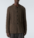Giorgio Armani Ribbed-knit cotton-blend cardigan