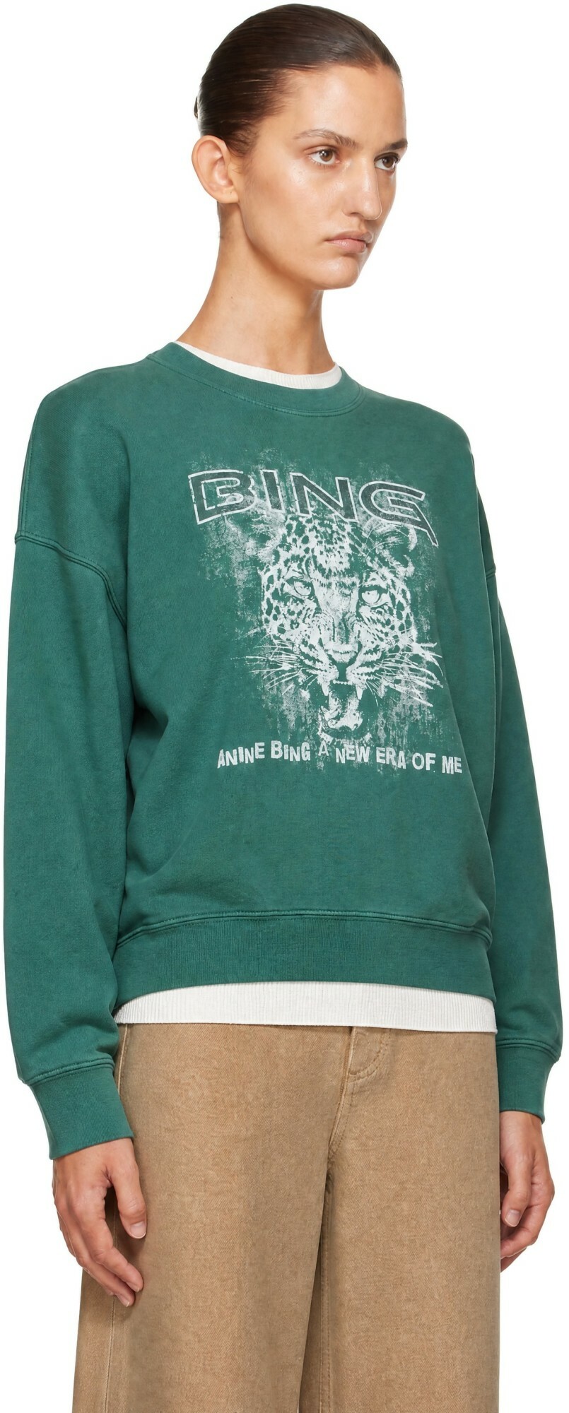 ANINE BING Green Miles Leo Muse Sweatshirt