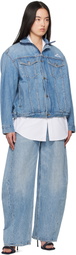 Alexander Wang Blue Regen Lightweight Denim Jacket
