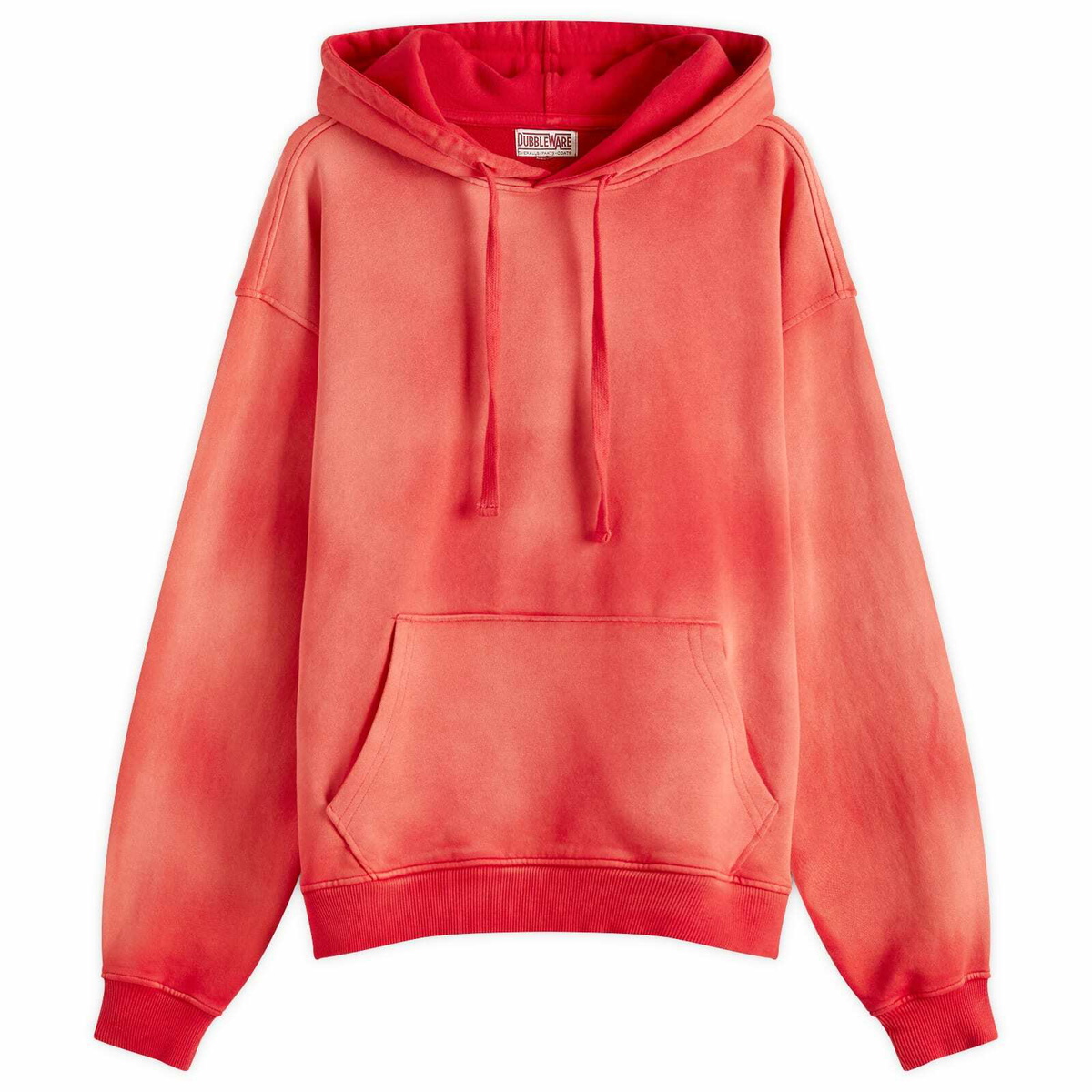 Dubbleware Men's Sun Faded Hoodie in Red