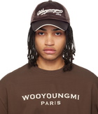 WOOYOUNGMI Brown Rope Embroidered Ball Cap