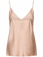 FORTE_FORTE - Stretch Silk Satin Strappy Top