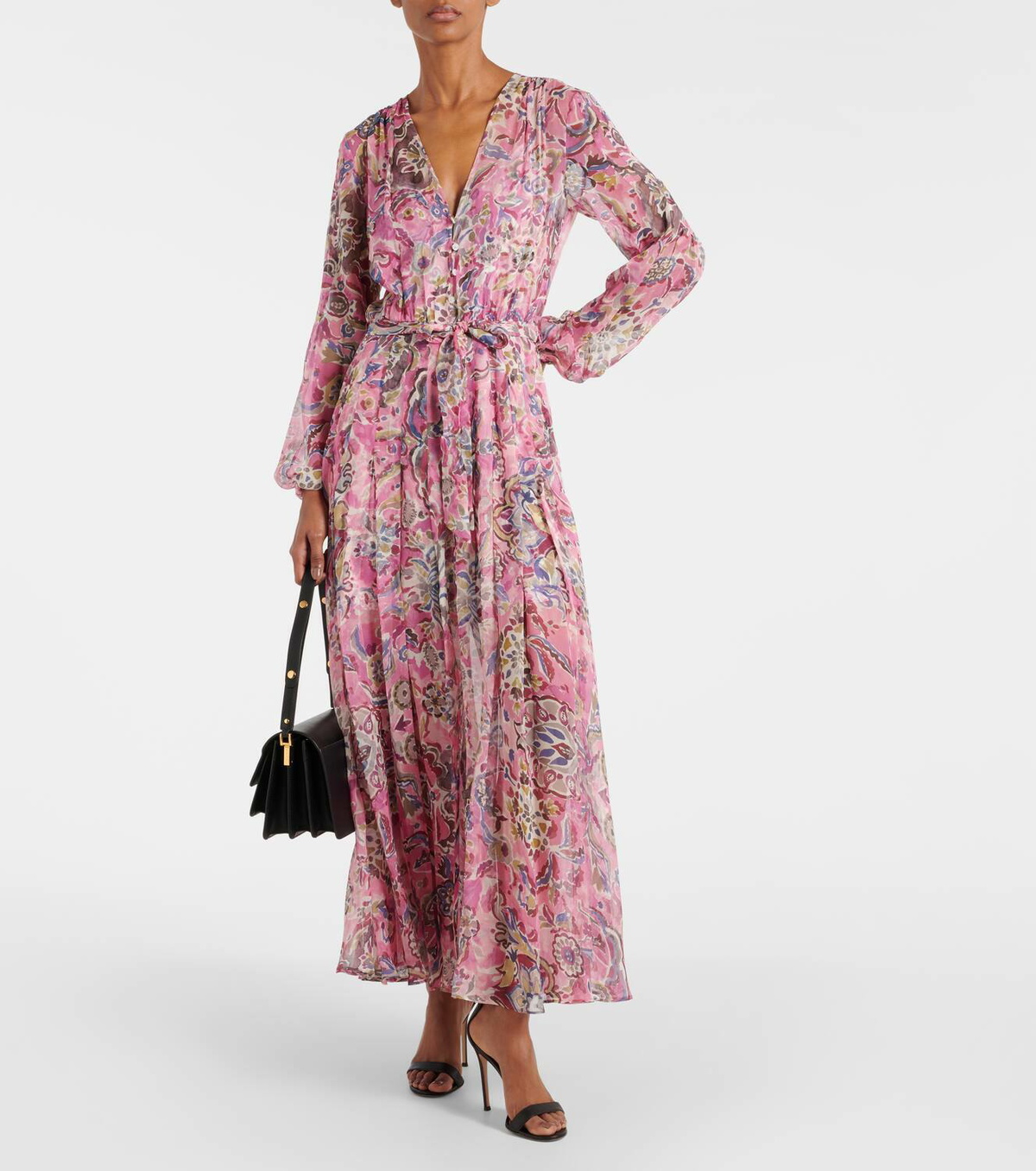 Veronica Beard Viviana Dress in Black Multi