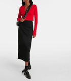 'S Max Mara Jersey midi skirt