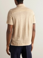 Zegna - Slim-Fit Linen Polo Shirt - Neutrals