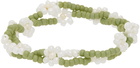 Tanner Fletcher Green & White Daisy Bracelet Set