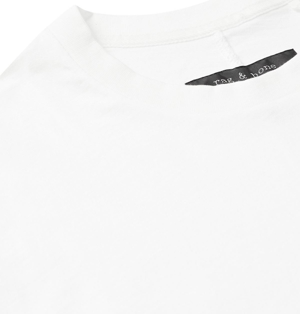 RAG & BONE - Logo-Print Cotton-Jersey T-Shirt - White Rag and Bone