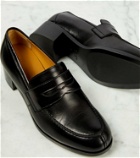 The Row Vera leather loafer pumps
