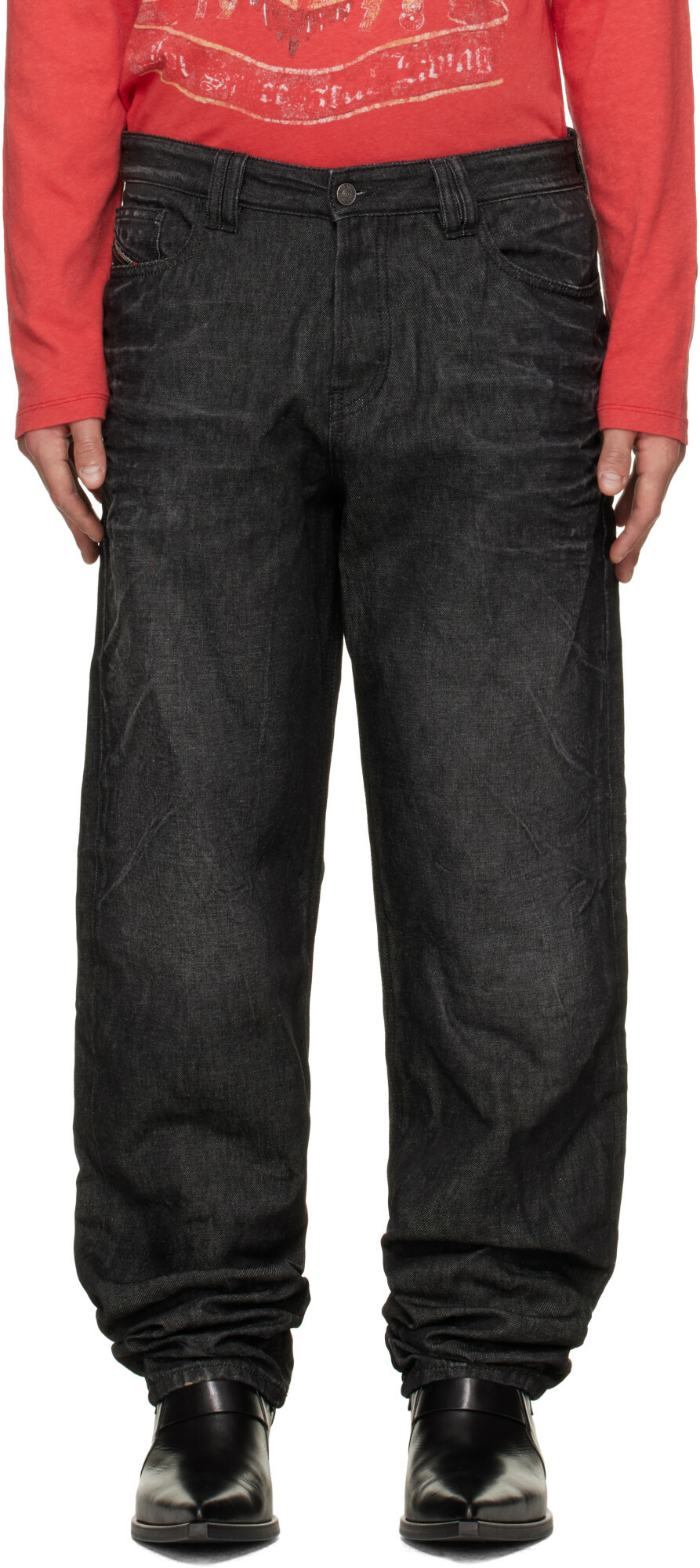 Diesel Black Bootcut D-Moorix 09j96 Jeans Diesel