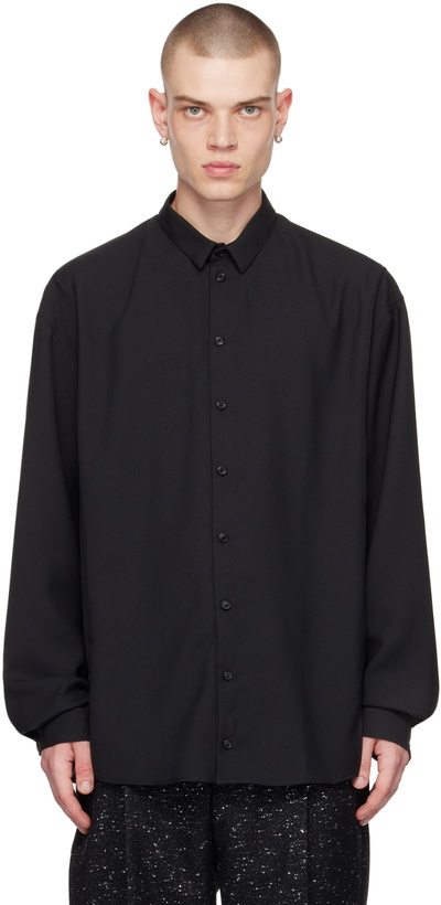 Photo: NICOLAS ANDREAS TARALIS Black Ruffle Shirt