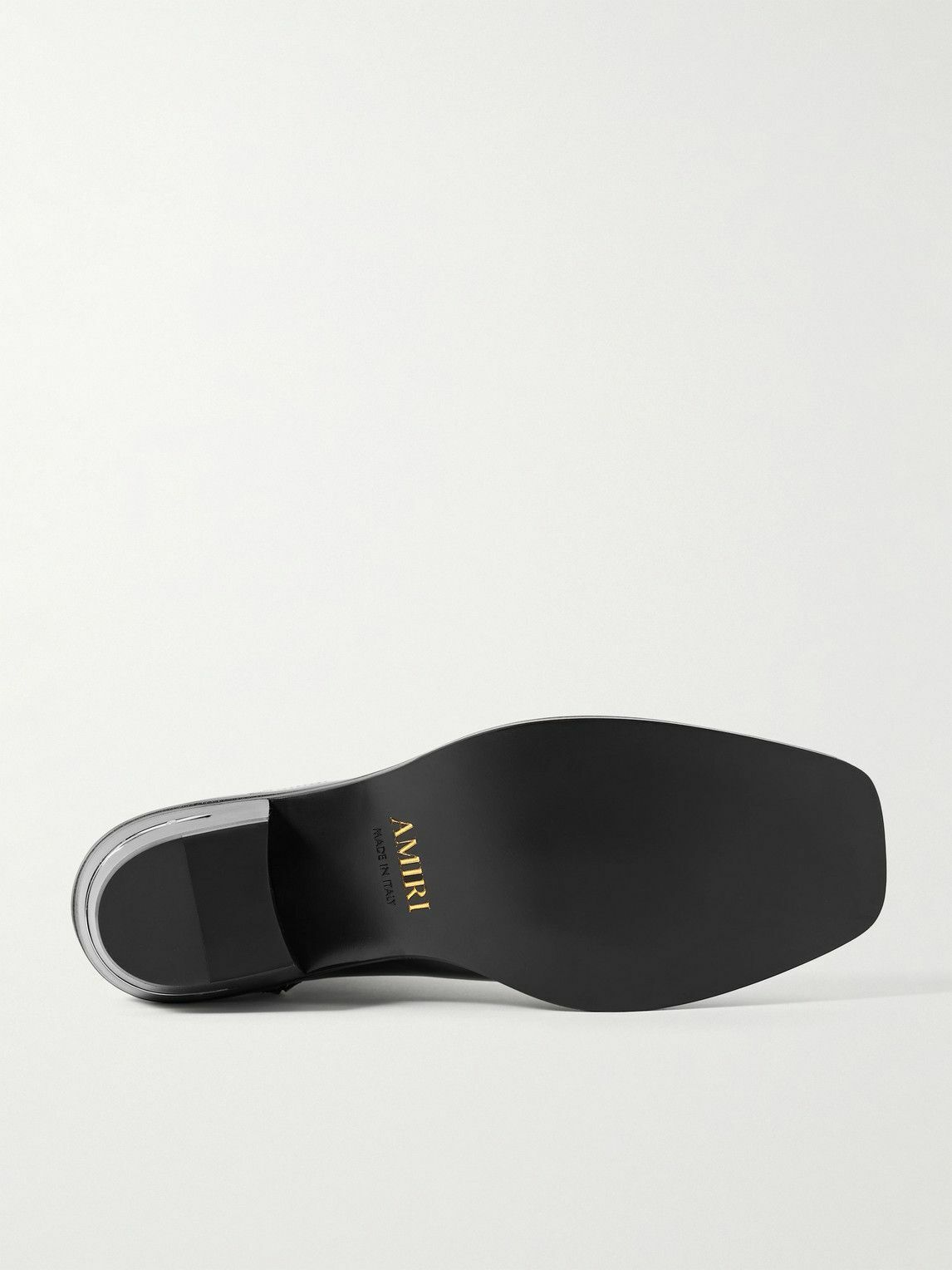 AMIRI - Glossed-Leather Chelsea Boots - Black