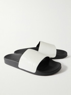 Frescobol Carioca - Humberto Debossed Full-Grain Leather Slides - White