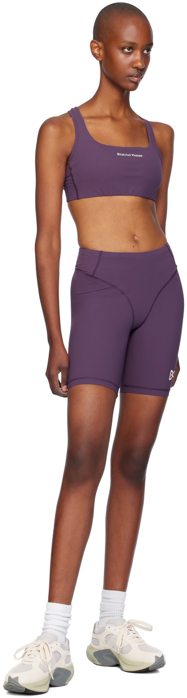 District Vision Purple 7 Pocketed Sport Shorts