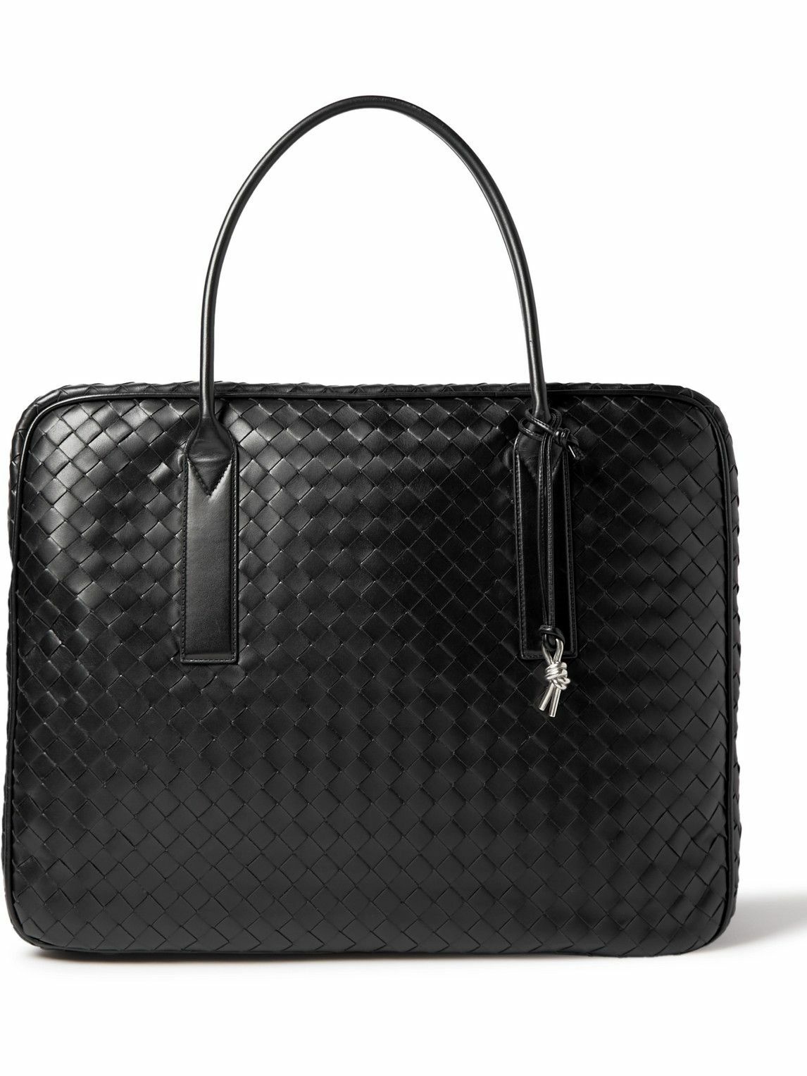 Photo: Bottega Veneta - Intrecciato Large Embellished Leather Briefcase