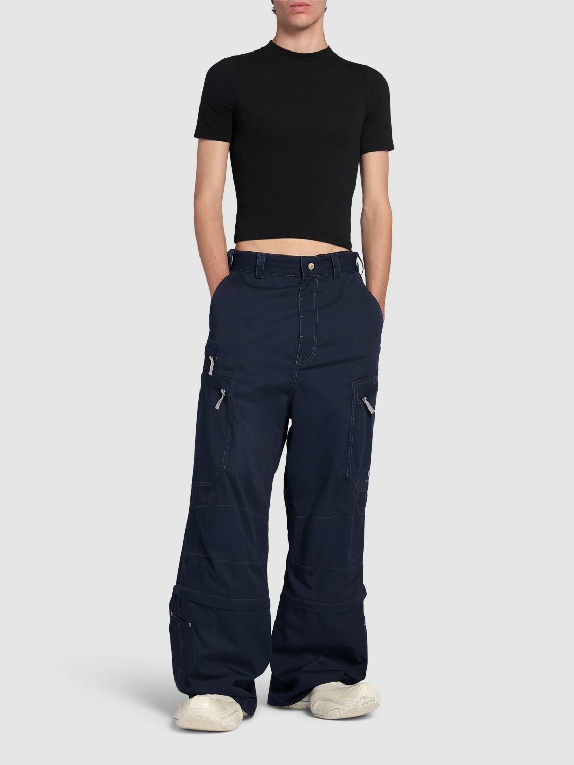 BALENCIAGA Utility Tech & Cotton Work Pants Balenciaga