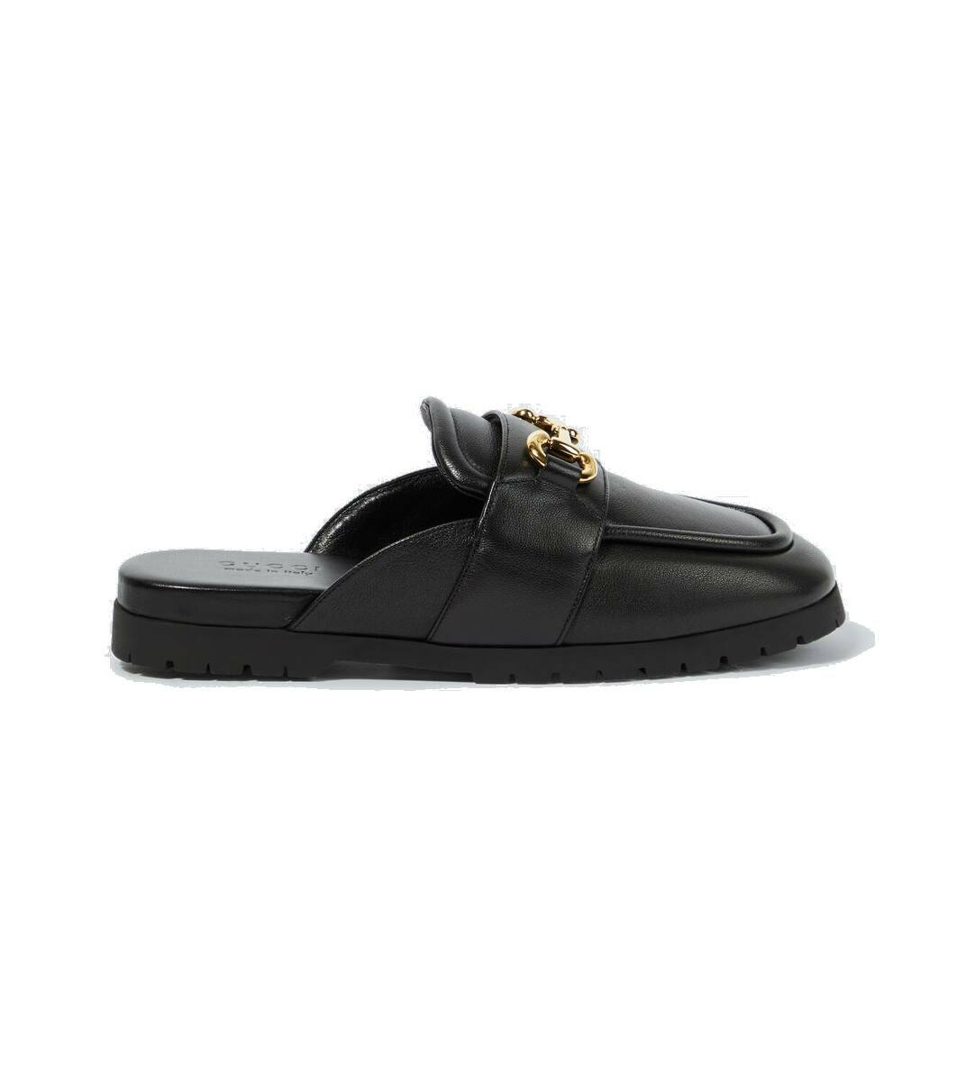 【関税&送料込】Gucci Black Gg Fabric Slippers Gucci Black Slippers - Gem