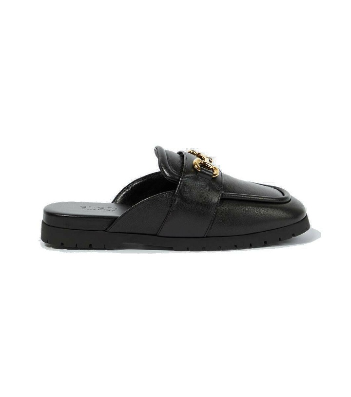 Photo: Gucci Horsebit leather slippers