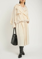 Gabriela Hearst Chiara Linen Midi Skirt Ivory