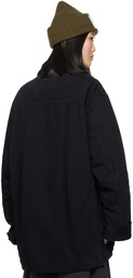 MM6 Maison Margiela Black Insulated Denim Jacket