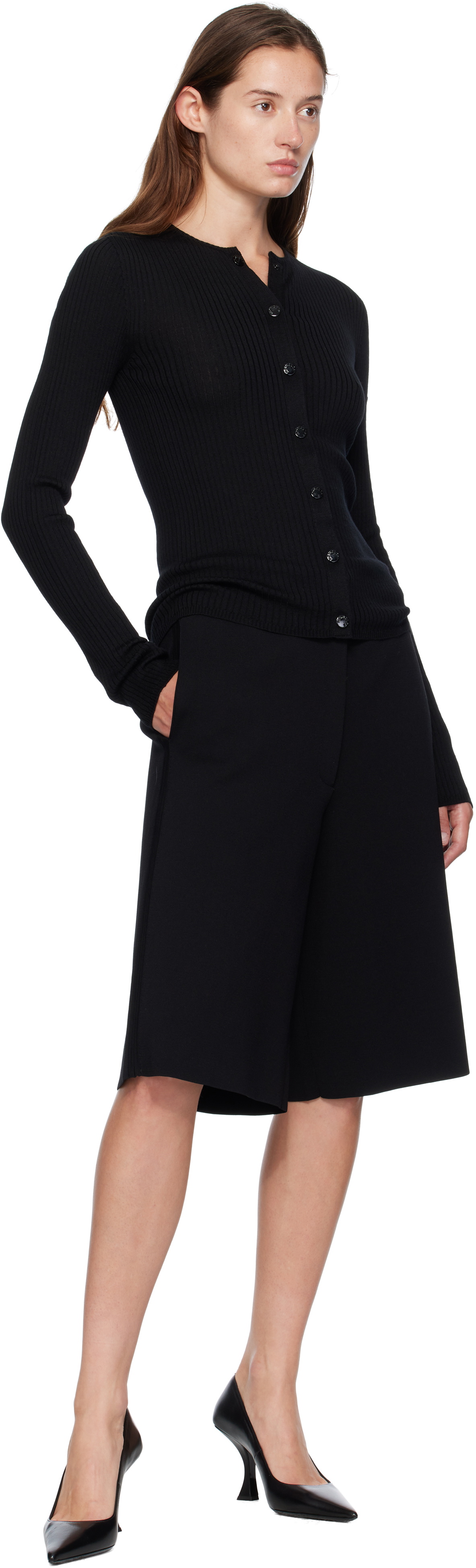 Moncler Genius Moncler x EE72 Black Wool Cardigan